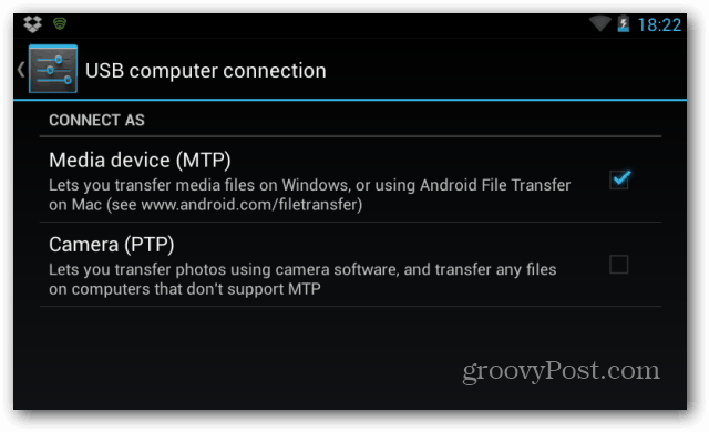Slik administrerer du filer på Nexus 7 på datamaskinen