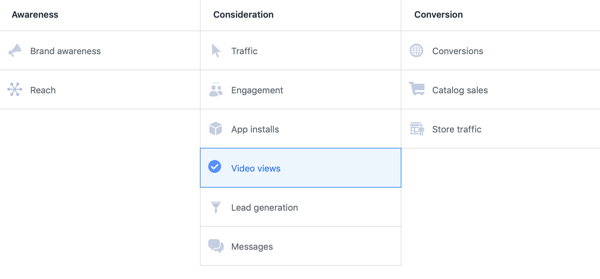 Facebook ThruPlay Optimization for videoannonser, trinn 1.