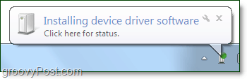 Vent til Windows 7 er ferdig med å installere driverne for Bluetooth