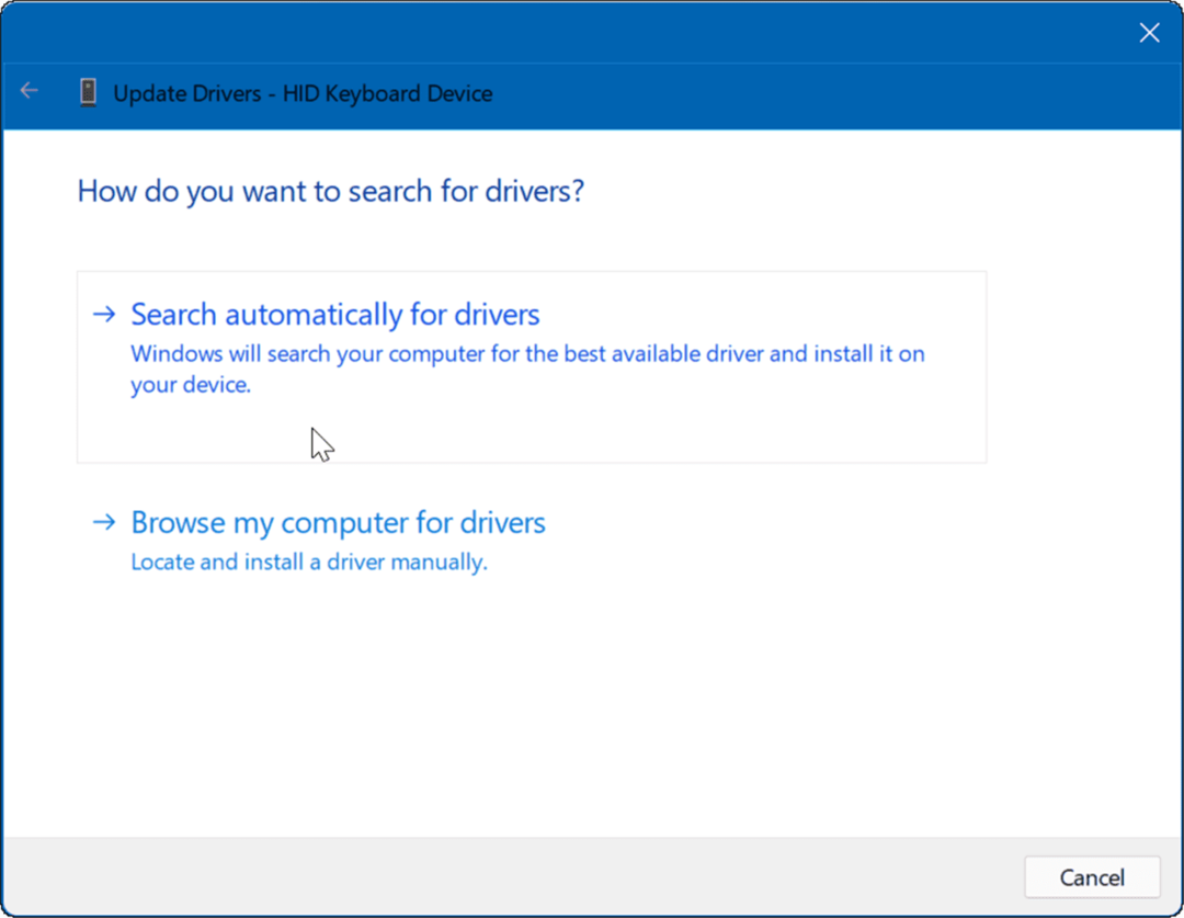 Driverveiviserens utskriftsskjerm fungerer ikke på Windows 11