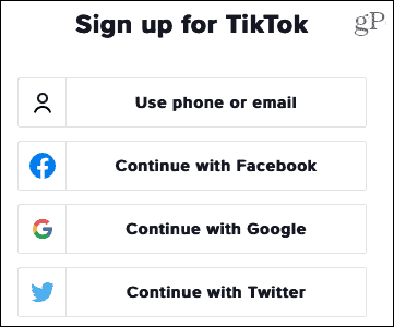 Registrer deg for TikTok på nettet