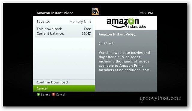 Amazon Instant Video Nå på Xbox 360