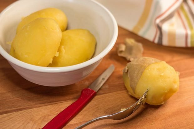 slankende med kokte poteter
