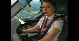 Suksessen til tyrkiske kvinner på alle felt har vist seg igjen! Av tyrkisk kvinnelig pilot...