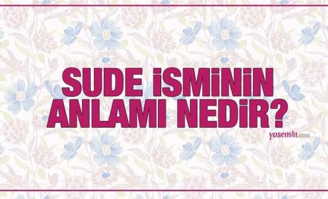 Hva betyr navnet Sude? Er navnet Sude nevnt i Koranen? Hvor mange har Sude etternavnet?