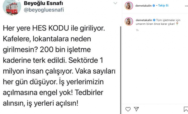 Demet Akalın støttet operatørene som var ofre for forbudene!