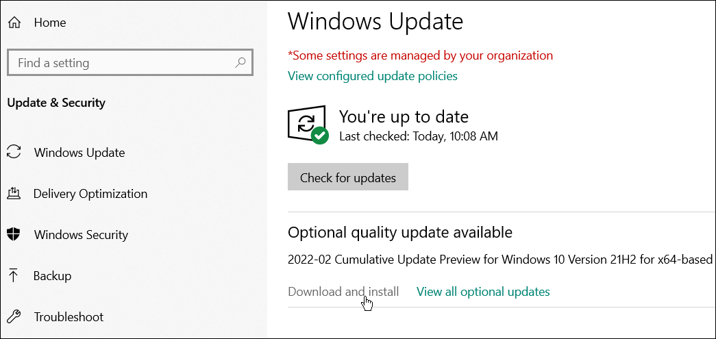 Windows-oppdatering fiks Windows-oppgavelinjen vises i fullskjerm