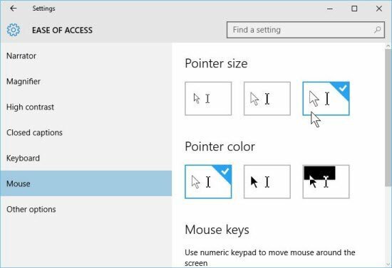 Tips om Windows 10: Øk størrelsen og fargen på musepekeren