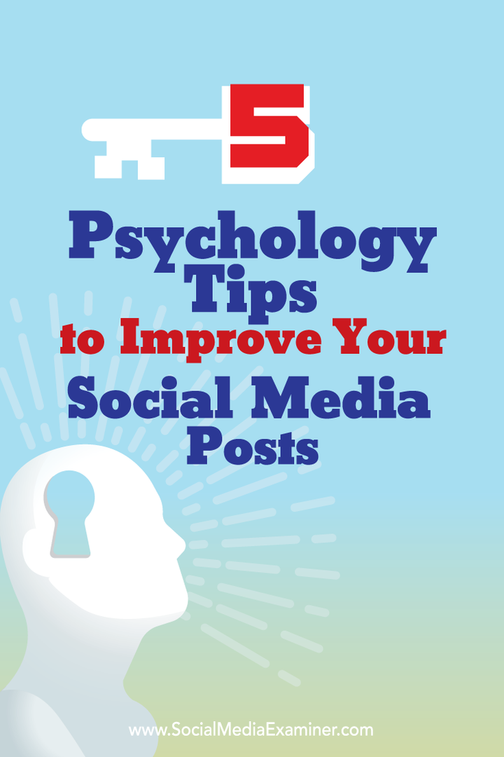 psykologitips for å forbedre innlegg på sosiale medier