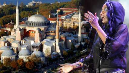 Støtte fra den amerikanske sangeren Della Miles for å åpne Hagia Sophia for tilbedelse