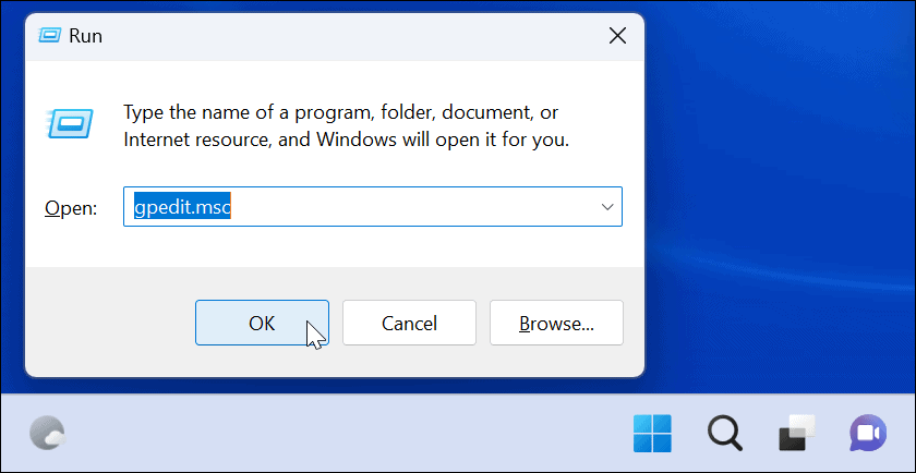gpedit blokkerer brukere fra innstillinger i Windows 11