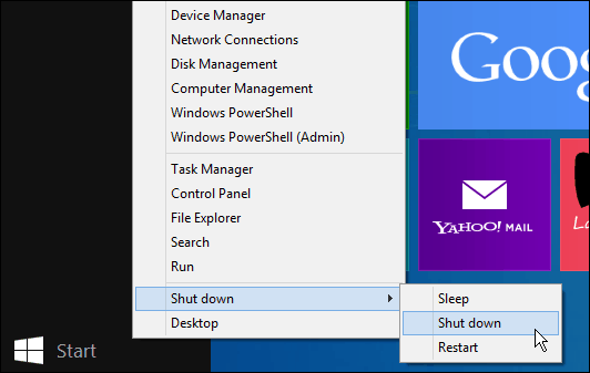 Windows 8.1-oppdateringen gjør det enklere å slå av
