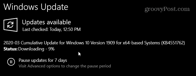 KB4451762 for Windows 10 1903 og 1909
