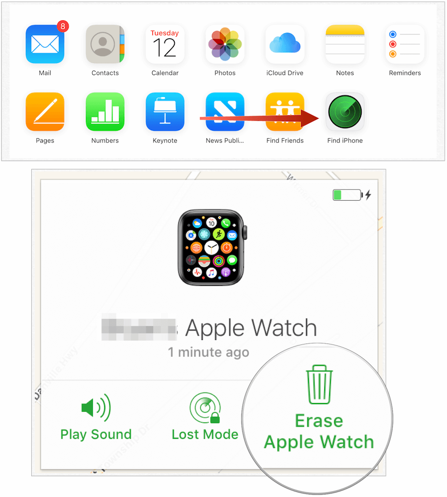 fjern Apple Watch