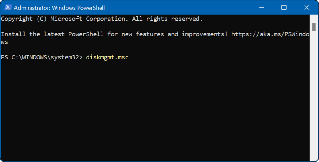 diskmgmt_msc åpen diskadministrasjon på Windows 11