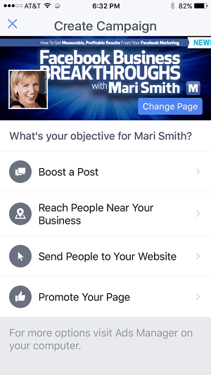 facebook annonse dashbord i facebook sider manager app