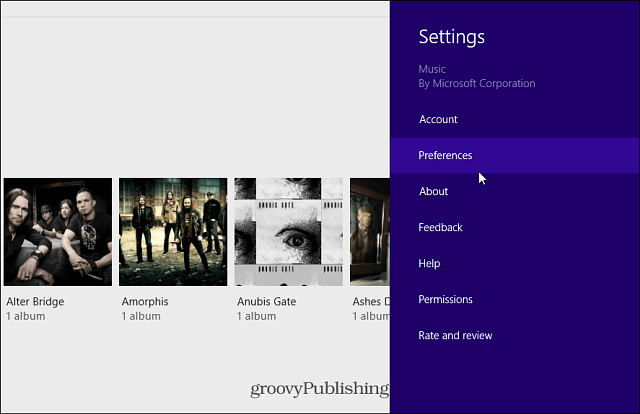 Innstillinger for Xbox Music