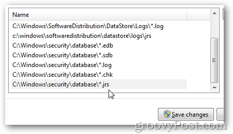 MSE-innstillinger ekskluderte filer og mapper Legg til sikkerhetspolicyer for Windows