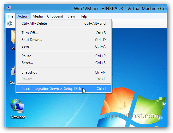 Installer integrasjonstjenester på Hyper-V VMer i Windows 8