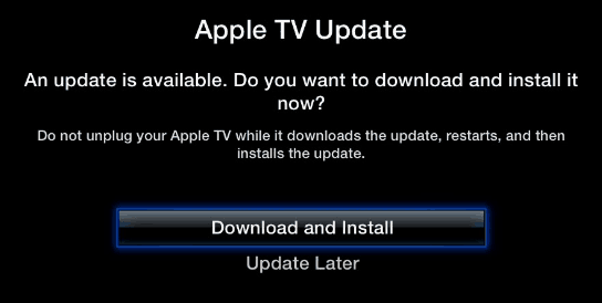 Oppdater Apple TV-programvare