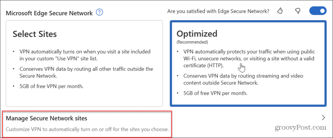 Bruk Microsoft Edge VPN