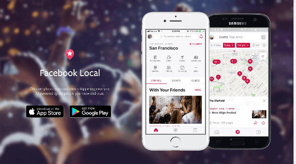 Facebook introduserte Facebook Local, en ny app som lar deg bla gjennom alle de kule tingene som skjer der du bor eller hvor du reiser til.