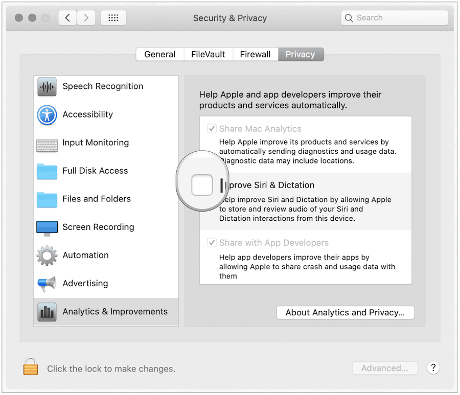 Siri Opt-Out på Mac