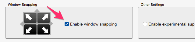 Window Snapping-funksjonen