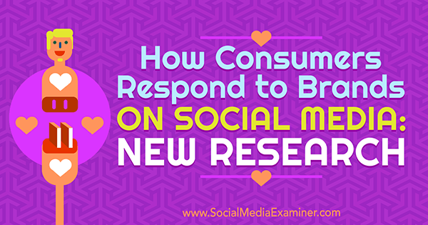 Hvordan forbrukere reagerer på merkevarer på sosiale medier: Ny forskning av Michelle Krasniak på Social Media Examiner.