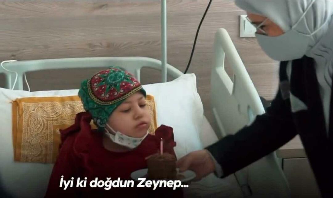 Emine Erdoğan besøkte barn med kreft