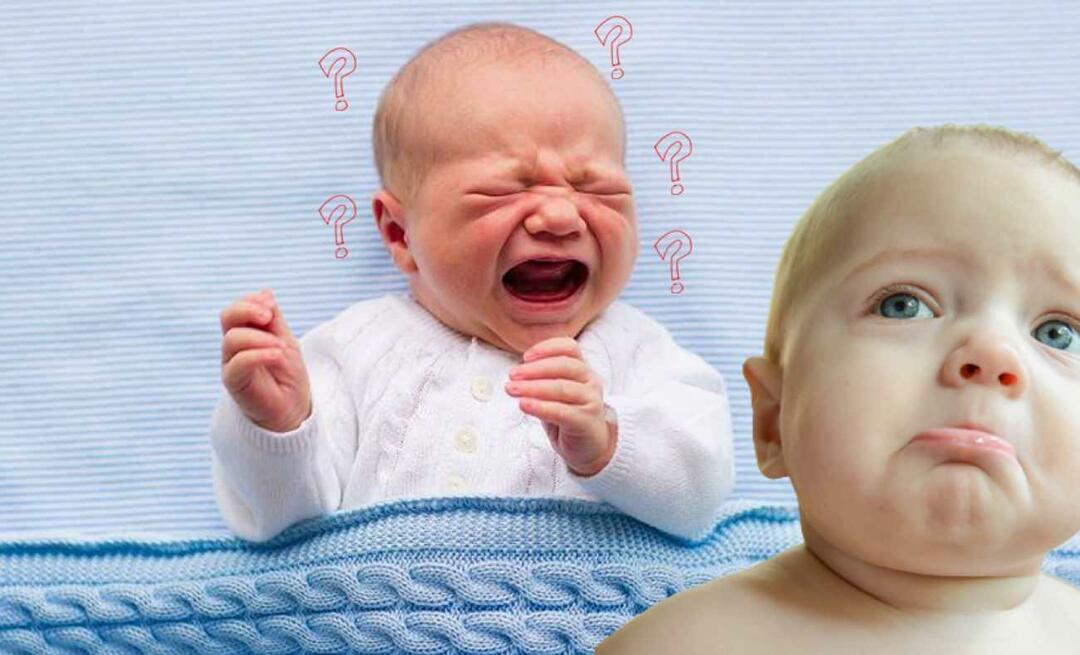 Hvorfor gråter babyer? Hva sier babyer ved å gråte? 5 gråtestiler av babyer