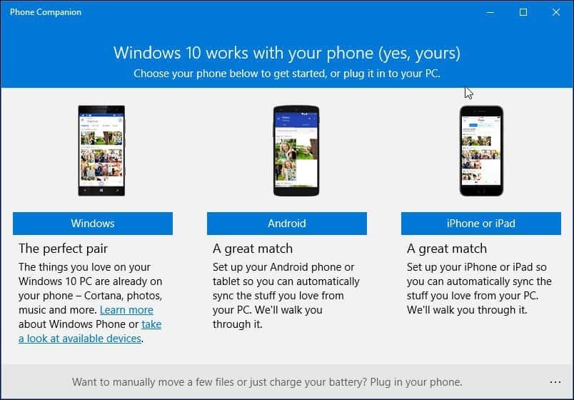 Slik bruker du den nye telefonsamling-appen i Windows 10