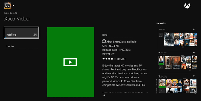 Xbox Video-app