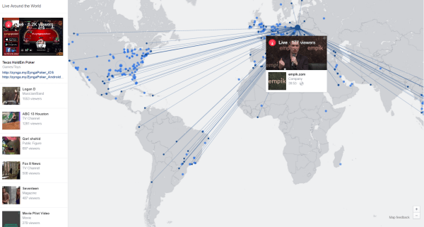 facebook live interaktivt kart