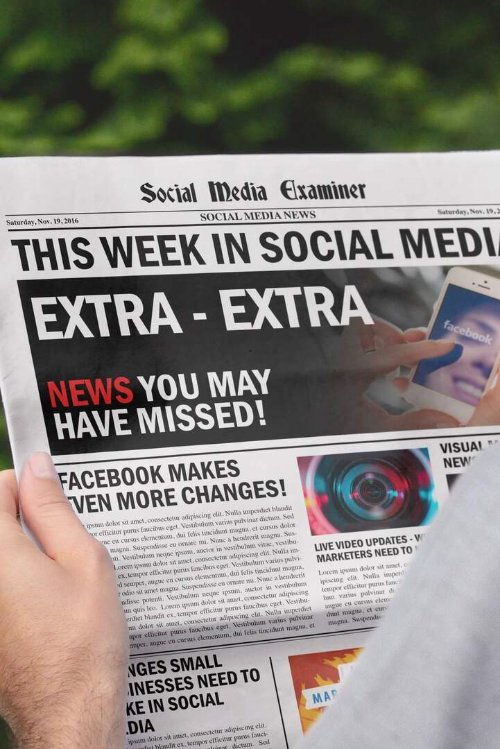 Facebook korrigerer overrapporterte organiske rekkeviddata: Denne uken i sosiale medier: Social Media Examiner