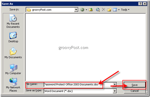 Slik sikrer du passordbeskyttelse av Microsoft Office 2003-dokumenter