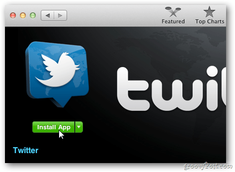 Offisiell OS X Twitter-app
