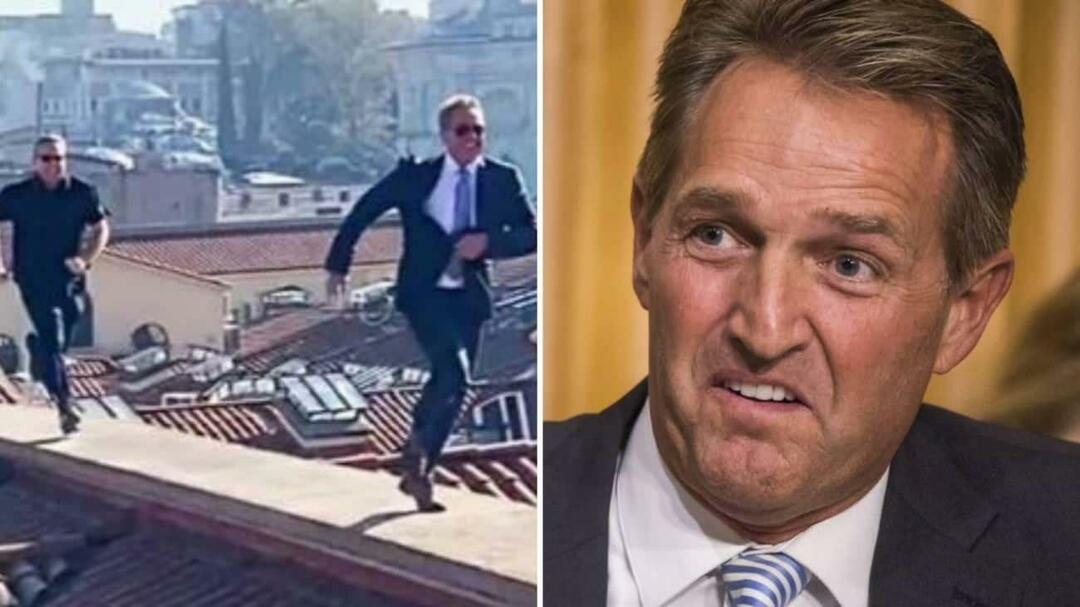 USAs ambassadør i Ankara Jeffry Flake løp på taket av Grand Bazaar