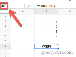 google sheets cellereferanse