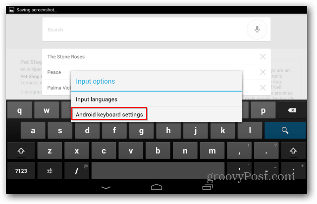 Android-tastaturinnstillinger