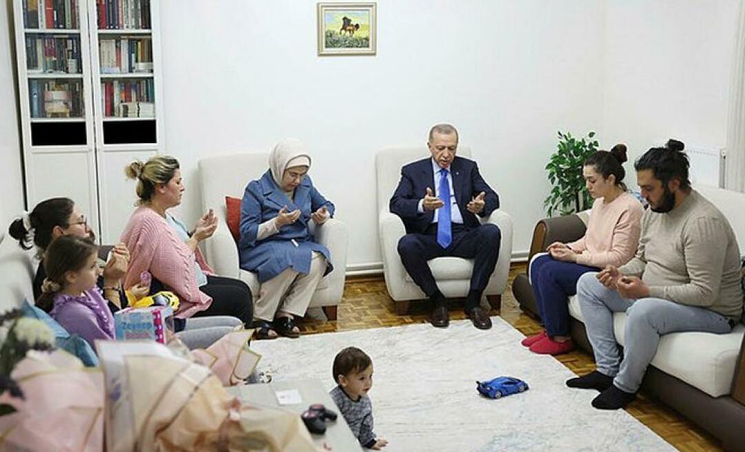 Et meningsfylt besøk fra president Erdoğan og Emine Erdoğan til den jordskjelvoverlevende familien!