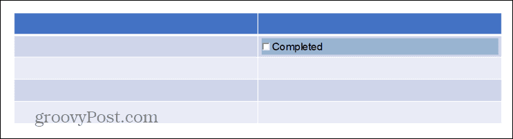 powerpoint fullført avmerkingsboks