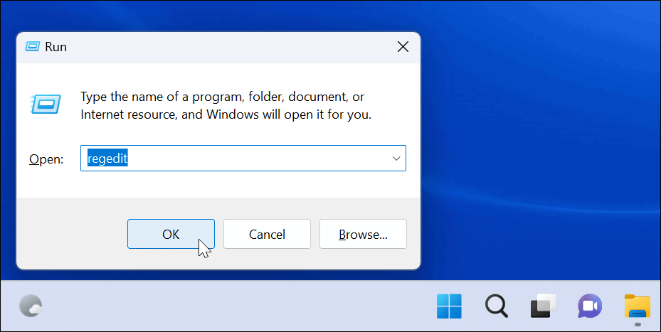 regedit blokkerer brukere fra innstillinger i Windows 11