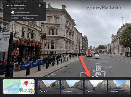 Velge eldre Street View-bilder i Google Maps