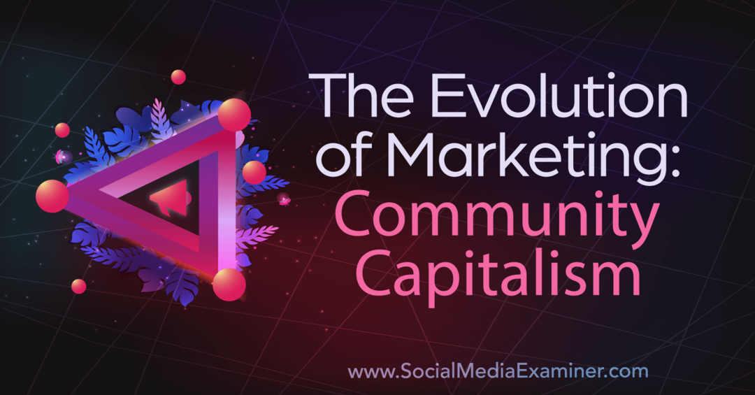 The Evolution of Marketing: Community Capitalism: Sosiale medier-eksaminator