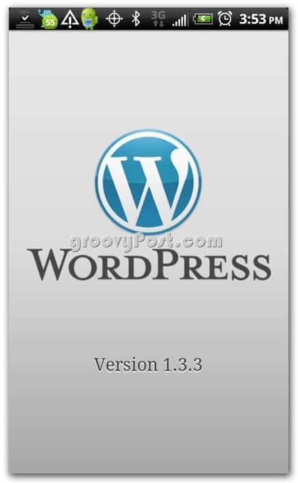 Wordpress på Android versjon 1.33