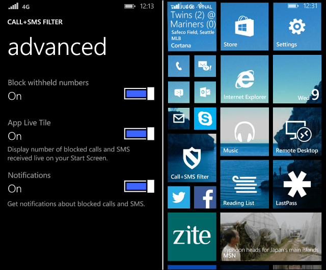 Blokkerer anrop Windows Phone 8.1