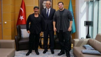 Møte med kulturminister Ersoy Cem Yılmaz og Şahan Gökbakar