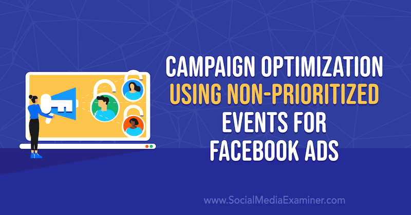 Kampanjeoptimalisering ved hjelp av ikke-prioriterte hendelser for Facebook-annonser av Anna Sonnenberg på Social Media Examiner.