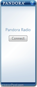 koble til-knappen for å starte pandora-gadget windows 7